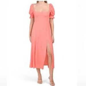 Weworewhat Poplin Sleeve Midi Dress 0